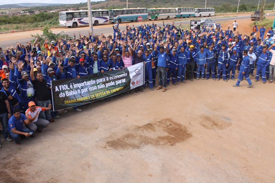 Brumado: Operários e sindicato comemoram resultados das negociações salariais com a Fiol