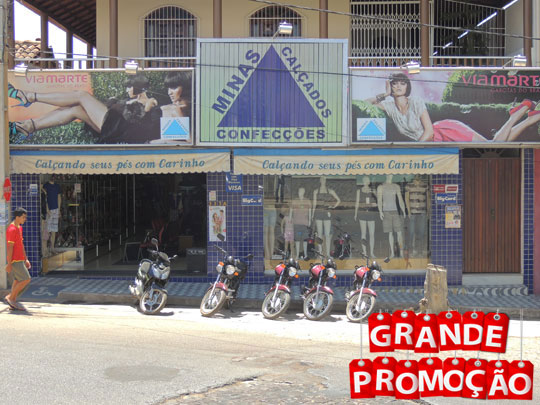 Tem grande promoção na Minas Calçados e Confecções em Brumado