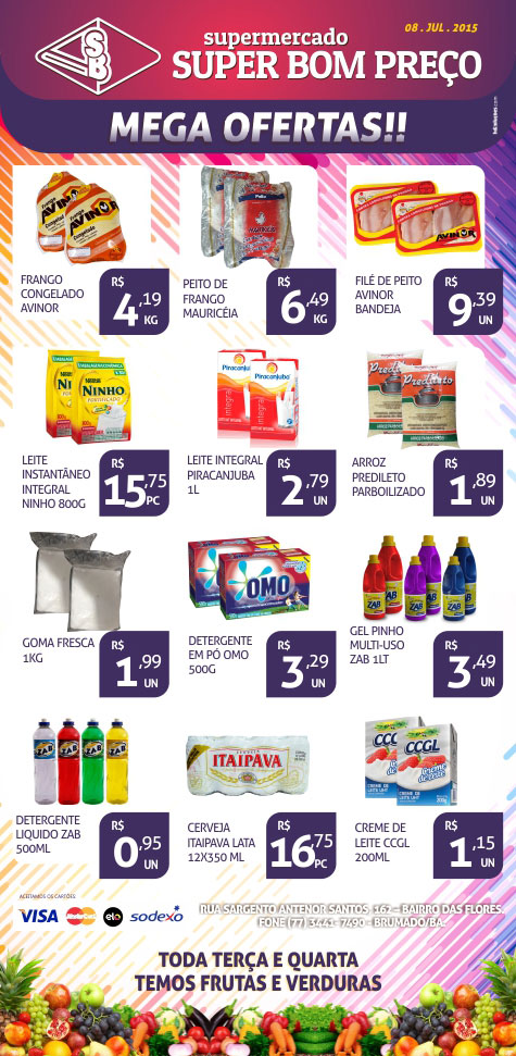 Brumado: Confira as promoções desta quarta do Supermercado Super Bom Preço