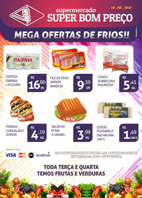 Confira as ofertas do Supermercado Super Bom Preço em Brumado