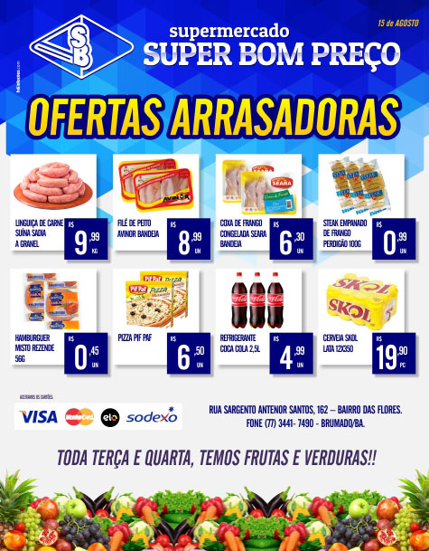 Brumado: Confira as promoções deste sábado (15) no Supermercado Super Bom Preço