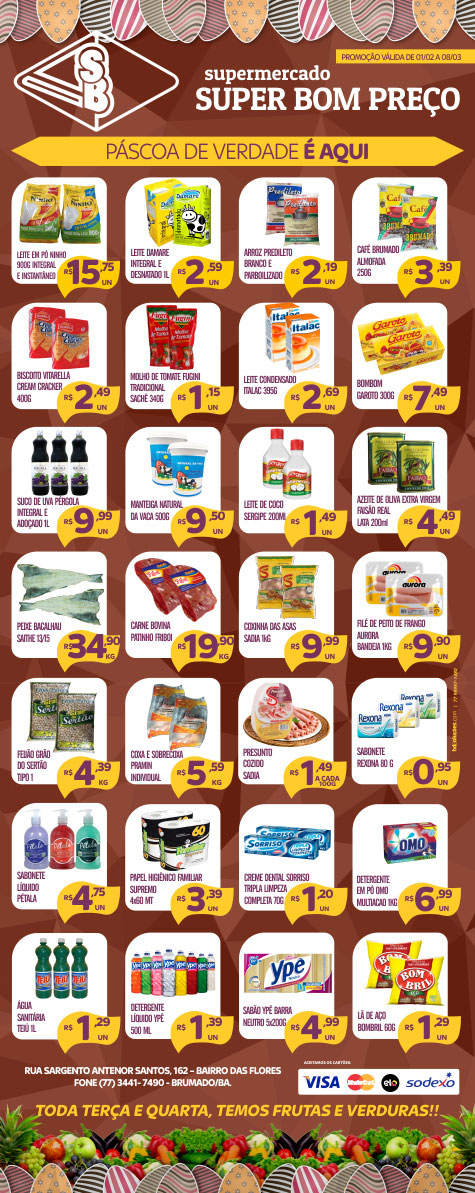 Confira as promoções da semana no Supermercado Super Bom Preço