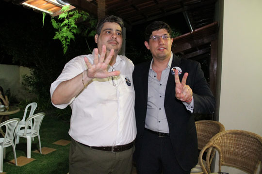 Tadeu Ventura recepciona Carlos Rátis em Brumado visando conselho e presidência da OAB-Bahia