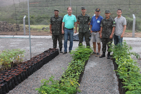 Brumado: Atiradores do Tiro de Guerra participaram da inauguração do viveiro municipal