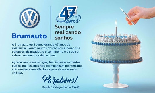 Brumauto completa 47 anos de existência no mercado automotivo