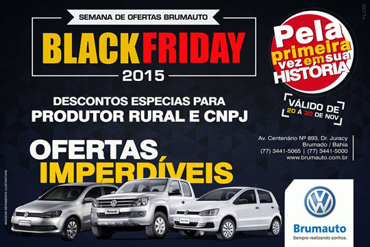 Brumado: Conheça as ofertas Black Friday da Brumauto