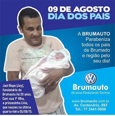 Brumauto: Mensagem dia dos pais