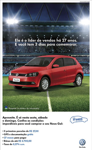 Brumauto lança promoção para você comprar o novo Gol