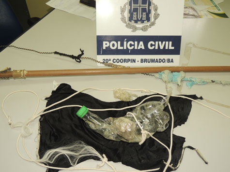 Brumado: Polícia aborta entrega de cachaça e maconha para presos