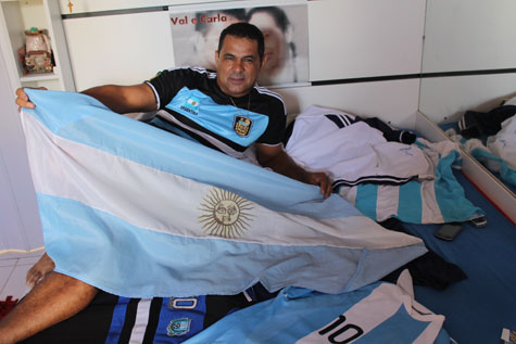 Copa do Mundo: Brumadense é o mais fanático torcedor argentino