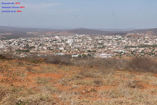 Brumado volta a registrar 40°C e fim de semana será de muito calor e baixa umidade