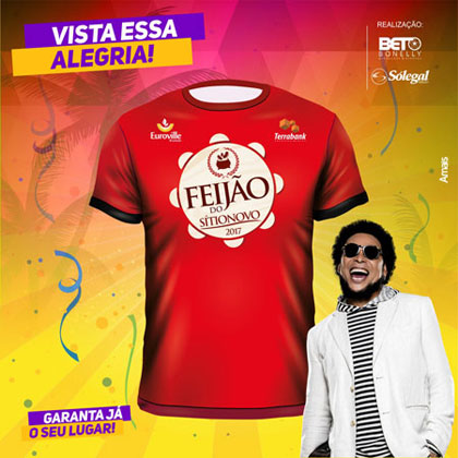 Camisa oficial do Feijão do Sítio Novo 2017 é apresentada em Brumado