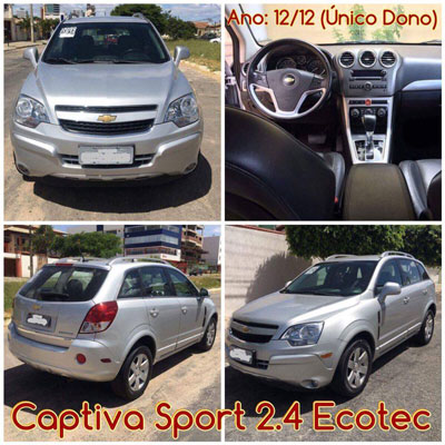 Veículo Captiva Sport 2.4 Ecotec 2012/2012 está à venda em Brumado