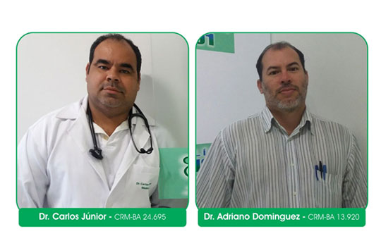 Cuide bem da sua saúde na Clínica Mais Vida com os Clínicos Carlos Júnior e Adriano Dominguez