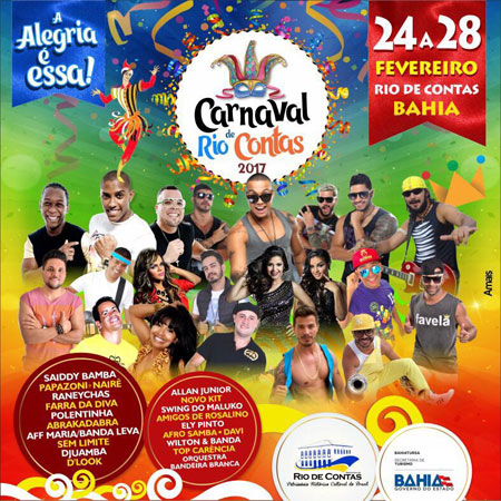 Carnaval de Rio de Contas acontece entre os dias 24 e 28 de fevereiro