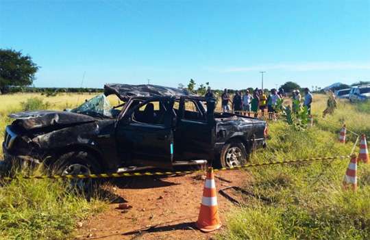 Passageiro morre em acidente na BA-152 na cidade de Paramirim