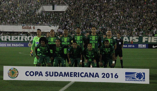 Conmebol declara a Chapecoense campeã da Sul-Americana