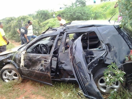 Brumado: Uso do cinto de segurança ajuda jovem a escapar da morte em capotamento na BA-262