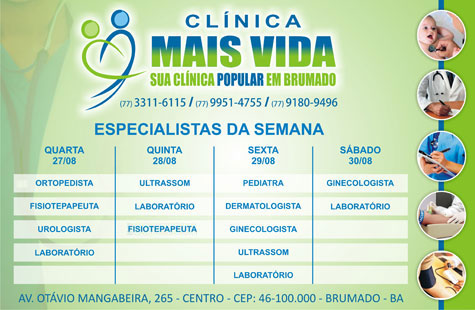 Marque sua consulta na Clínica Mais Vida