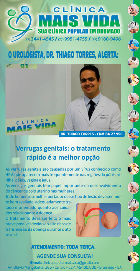 Clínica Mais Vida: O tratamento rápido é a melhor opção para verrugas genitais