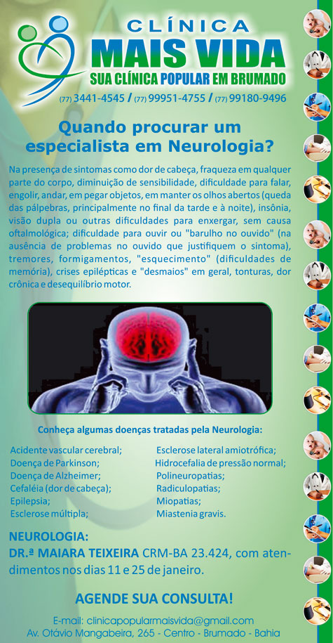 Clínica Mais Vida: Saiba quando procurar um neurologista