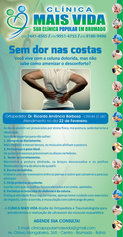 Clínica Mais Vida: Dor lombar ao pedalar? Entenda um dos possíveis motivos