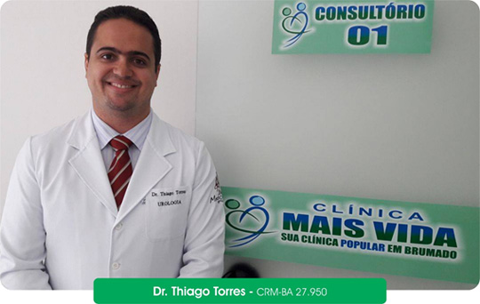 Clínica Mais Vida disponibiliza acompanhamento urológico com o médico Thiago Torres