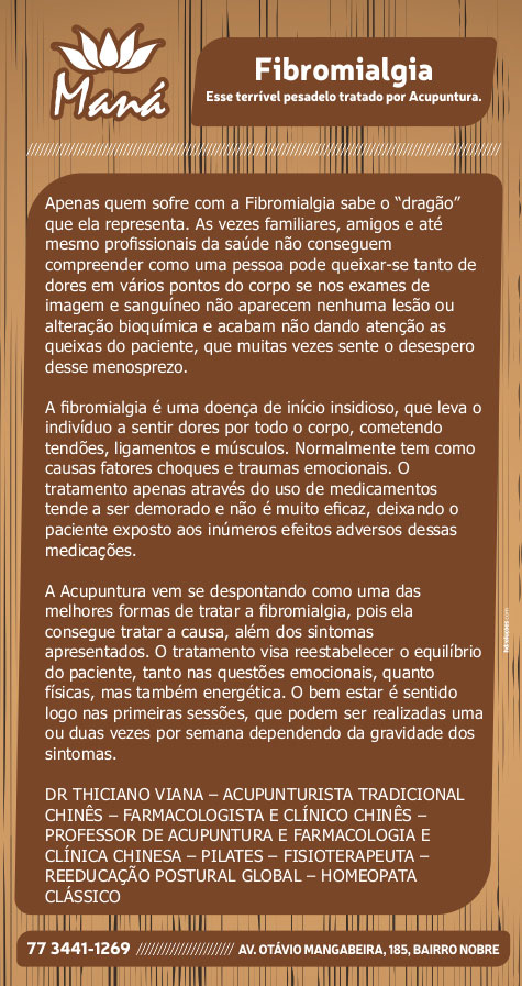 Fibromialgia: Esse terrível pesadelo tratado pela acupuntura na Clínica Maná