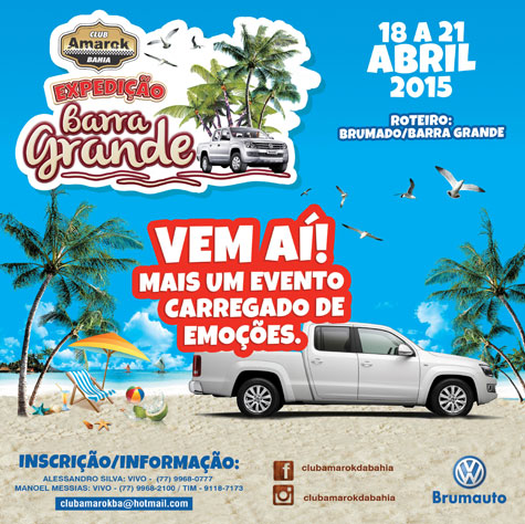 Club Amarok Bahia promove Expedição Barra Grande