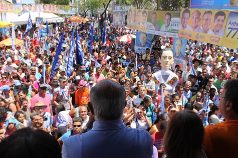 Eleições 2014: Paulo Souto e Geddel promovem arrastão em Brumado