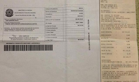 Genoino arrecada R$ 94,4 mil a mais que necessário para multa