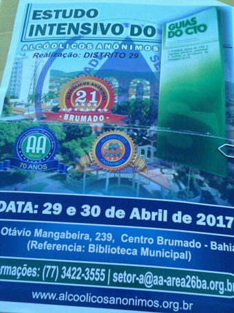 Brumado recebe congresso de estudo do alcoolismo neste final de semana