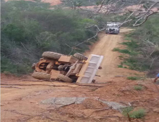 Contendas do Sincorá: Acidente com retroescavadeira mata um homem de 35 anos