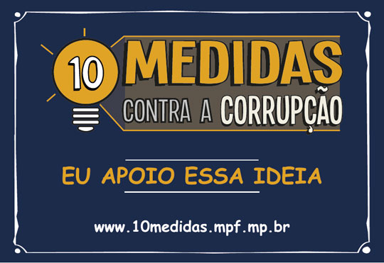 Ministério Público de Brumado lança Campanha 10 medidas Contra a Corrupção