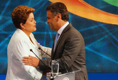 Dilma e Aécio se enfrentam em primeiro debate do segundo turno