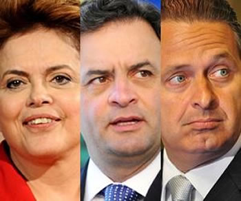 Datafolha mostra Dilma com 38%, Aécio com 20% e Campos com 9%
