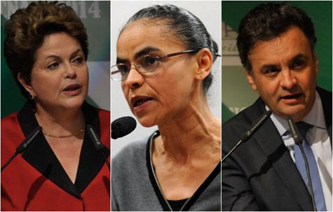 Ibope/CNI: Dilma tem 39%, Marina 31% e Aécio 15%
