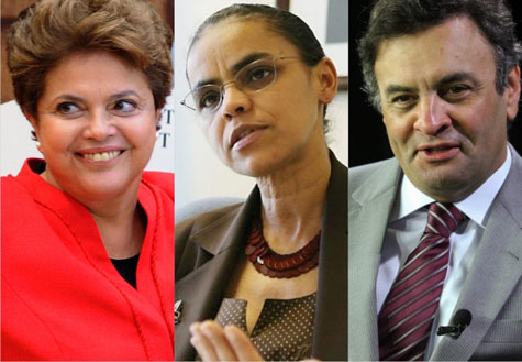 CNT/MDA: Dilma tem 38,1%, Marina, 33,5%, e Aécio, 14,7%