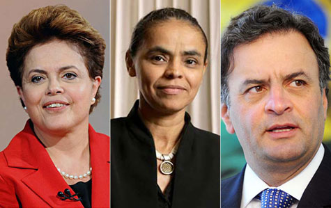 Ibope: Dilma tem 39% das intenções de voto; Marina, 25% e Aécio, 19%