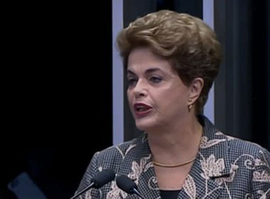 'Verdadeiro golpe de Estado', diz Dilma, sobre impeachment