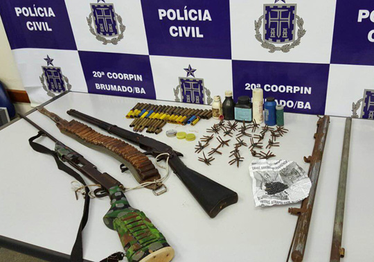 Polícia prende homem com armas e veículos adulterados em Dom Basílio