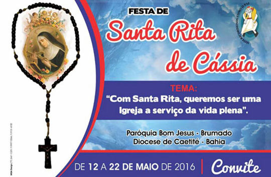 Brumado: Festa de Santa Rita de Cássia é realizada na Paróquia Bom Jesus