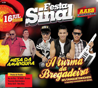 Festa do Sinal será realizada na AABB em Brumado neste sábado (16)