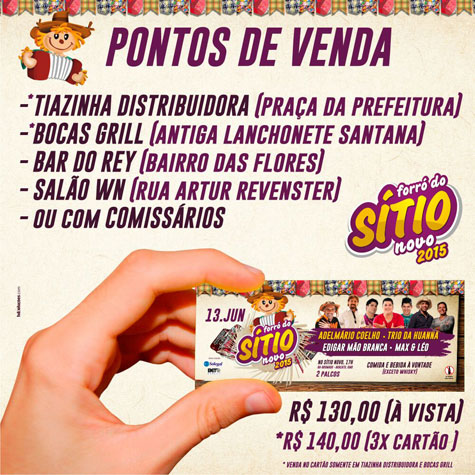 Forró do Sítio Novo: Garanta já o seu ingresso para um dos maiores eventos junino na região