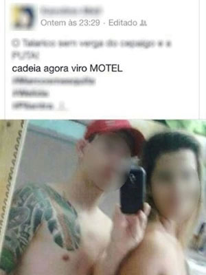 Goiás: Detento posta foto fazendo sexo com mulher e diz que a cadeia virou motel