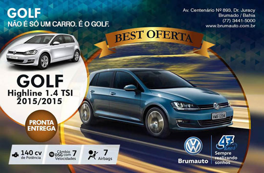 Confira a melhor oferta do Golf Highline 1.4 TSI na Brumauto