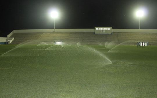 Brumado: Prefeito e secretários avaliam iluminação do novo Estádio Gilberto Cardoso