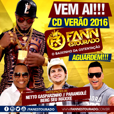 Após gravar novo CD, Fann Estourado vai para Goiânia para gravar clipe da música 'Baixinho Delícia'