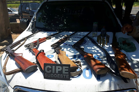 Armas são localizadas em acampamento na zona rural de Guanambi