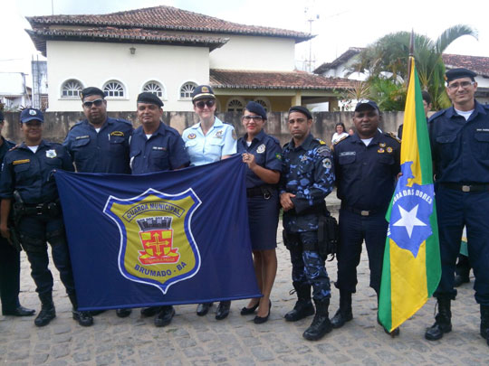 Guarda Municipal de Brumado esteve no aniversário de Cruz das Almas